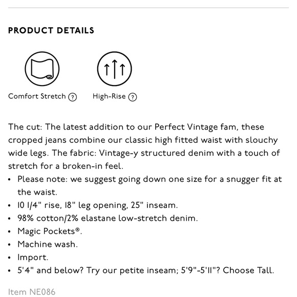 NWT MADEWELL PERFECT VINTAGE WIDE LEG CROP - Picture 3 of 3